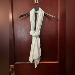 SOFT light blue green shawl / scarf handcrafted in the Philippines